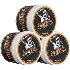 Suavecito Pomade Firme front packaging showing jar and lid for easy identification