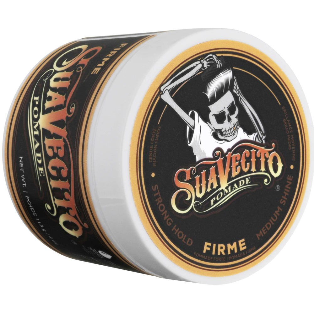 Suavecito Pomade Firme rinsing under water illustrating quick wash-out convenience