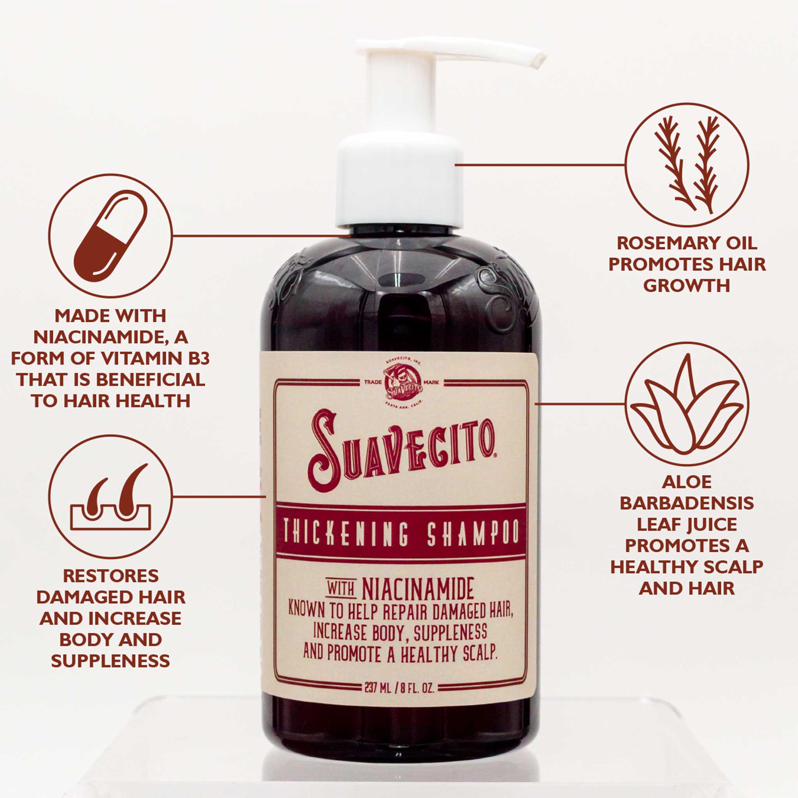 Suavecito Pomade conditioner open cap showing creamy texture for lightweight hydration