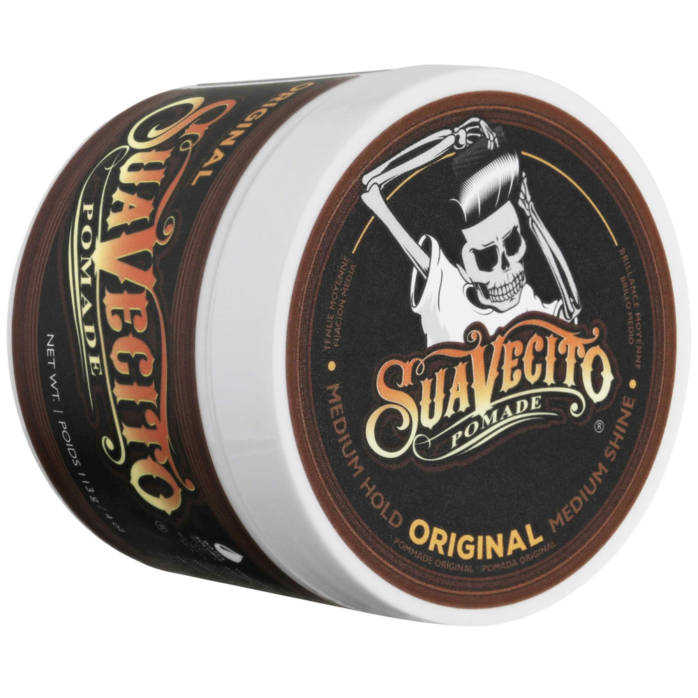 Suavecito Pomade three-pack stacked to show value and consistent supply benefit