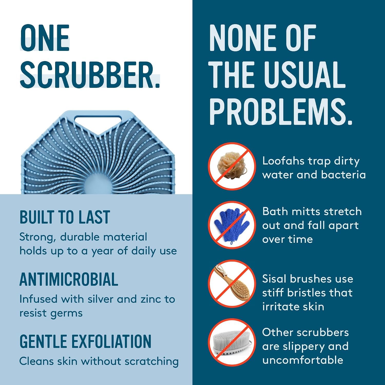 Sud Scrub creating lather in shower, shows effective cleaning and easy rinsing
