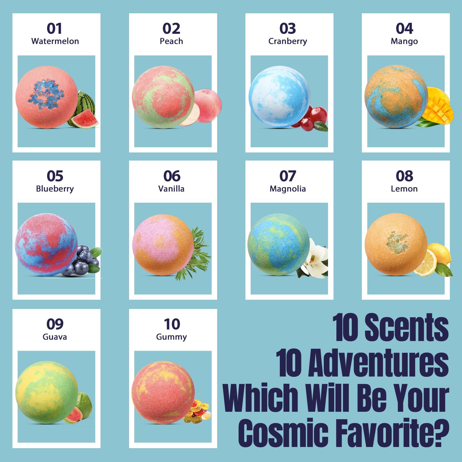 SudsyRoar bath bomb next to child’s hand showing toy size and safety