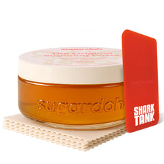SUGARDOH jar front view showing clean packaging and sustainable benefits