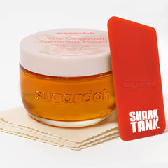 SUGARDOH mini jar front view showing label and compact size for travel-friendly use