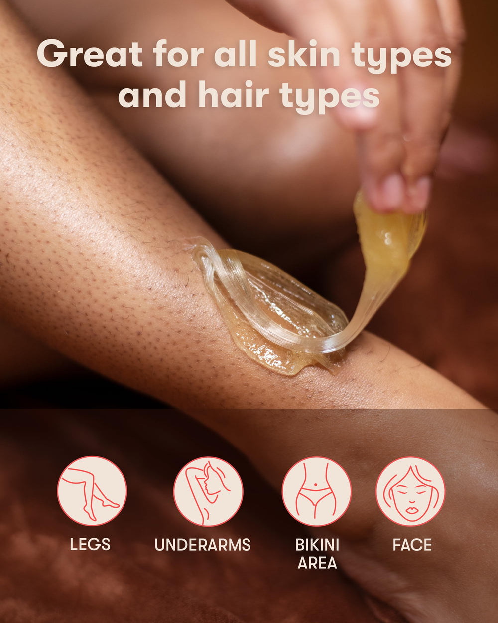 SUGARDOH underarm application in bathroom illustrating sensitive-skin care
