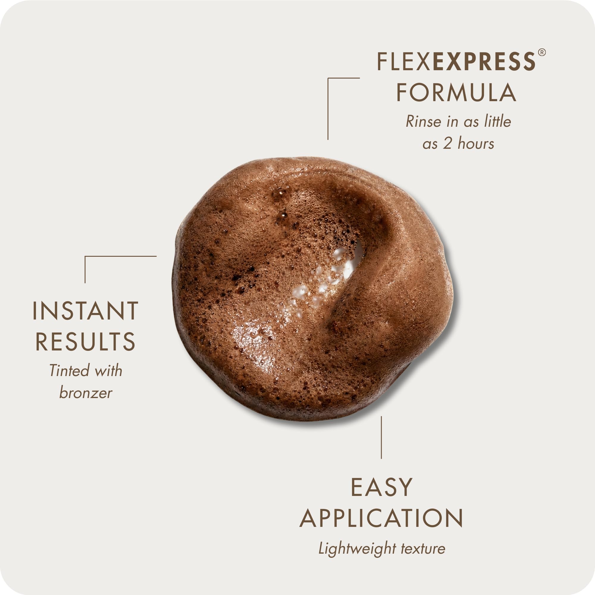 SUGARED + BRONZED mousse texture close-up, airy formula for even, streak-free blending