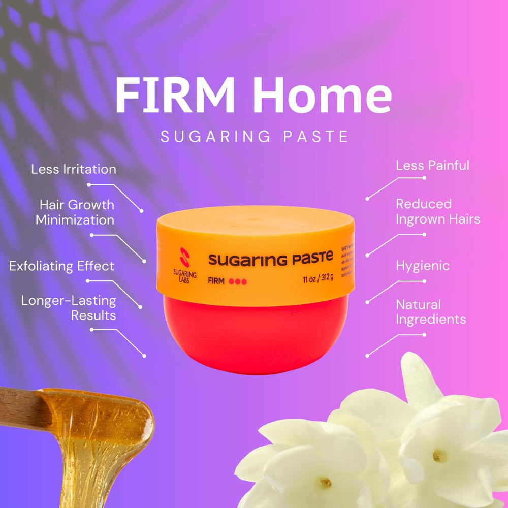 Sugaring Labs closeup of firm paste texture showing control and grip