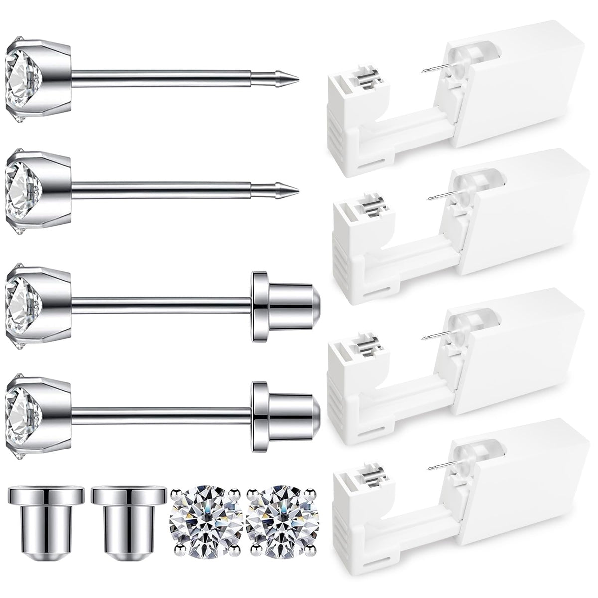 SugarTang front packaging showing sealed single-use piercing units and branding benefit sterile convenience