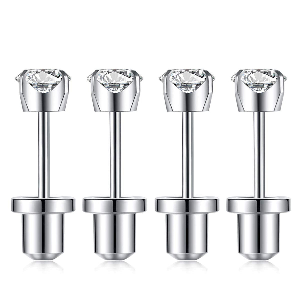 SugarTang close-up of preloaded 4mm cubic zirconia stud showing sparkle and precise placement benefit