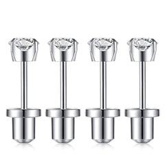 SugarTang close-up of preloaded 4mm cubic zirconia stud showing sparkle and precise placement benefit