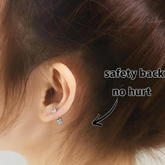 SugarTang stainless steel post detail highlighting surgical-grade material and hypoallergenic benefit
