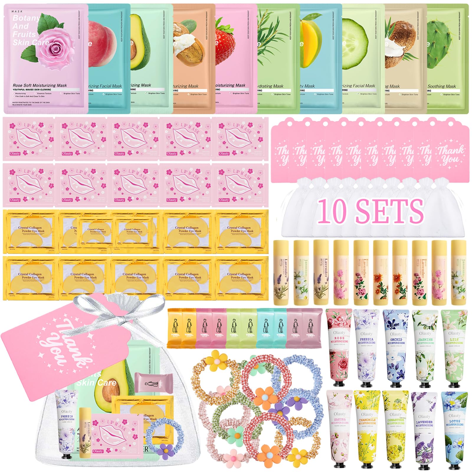 Sulily front packaging showing 90-piece spa kit and easy party distribution