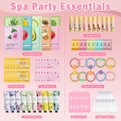 Sulily individual chiffon gift bags filled with mini spa sets for guests