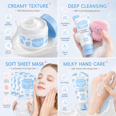 Teen using Sulily hydrating mask highlighting fun, supervised pampering benefit