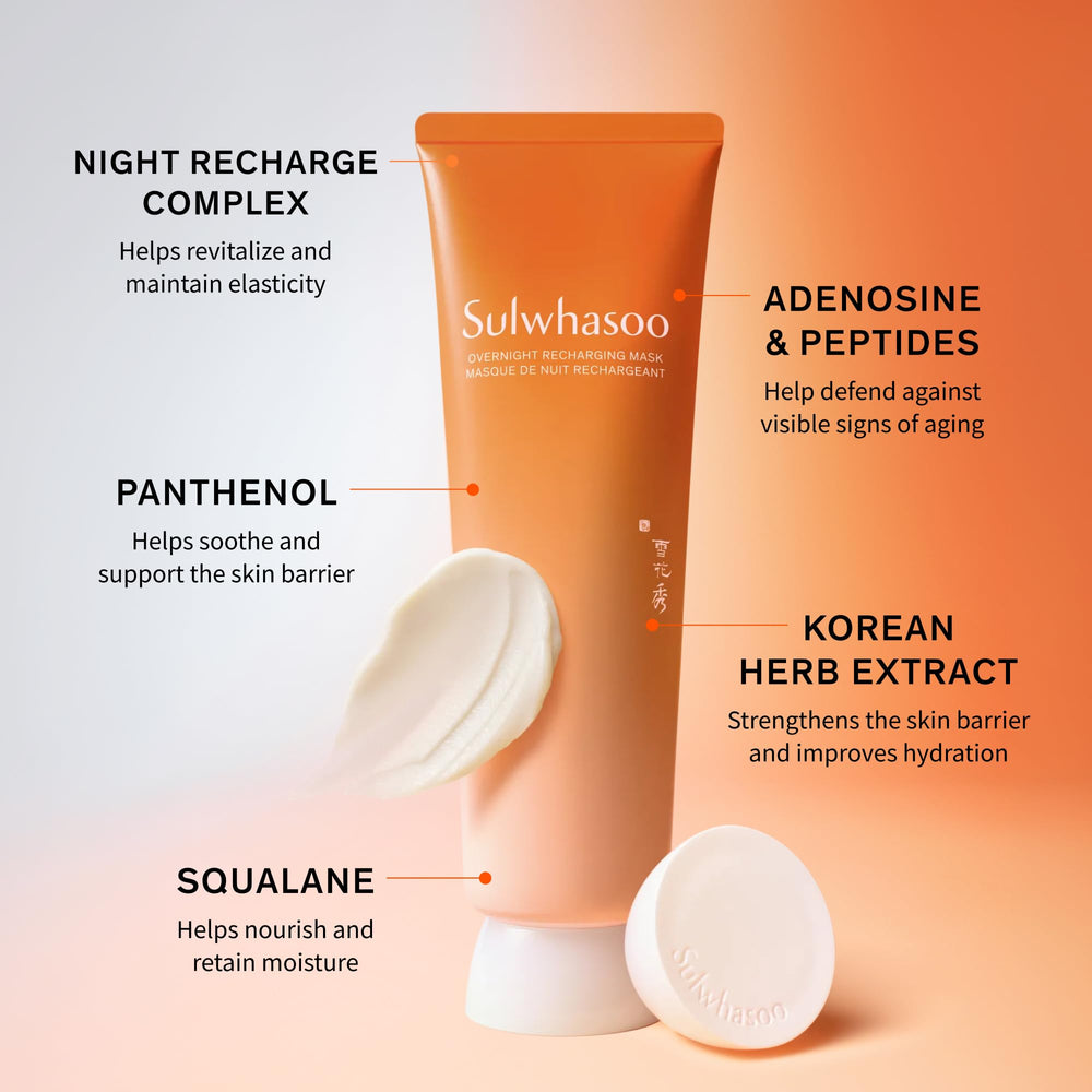 Applying Sulwhasoo mask in hand to show spreadability and easy absorption