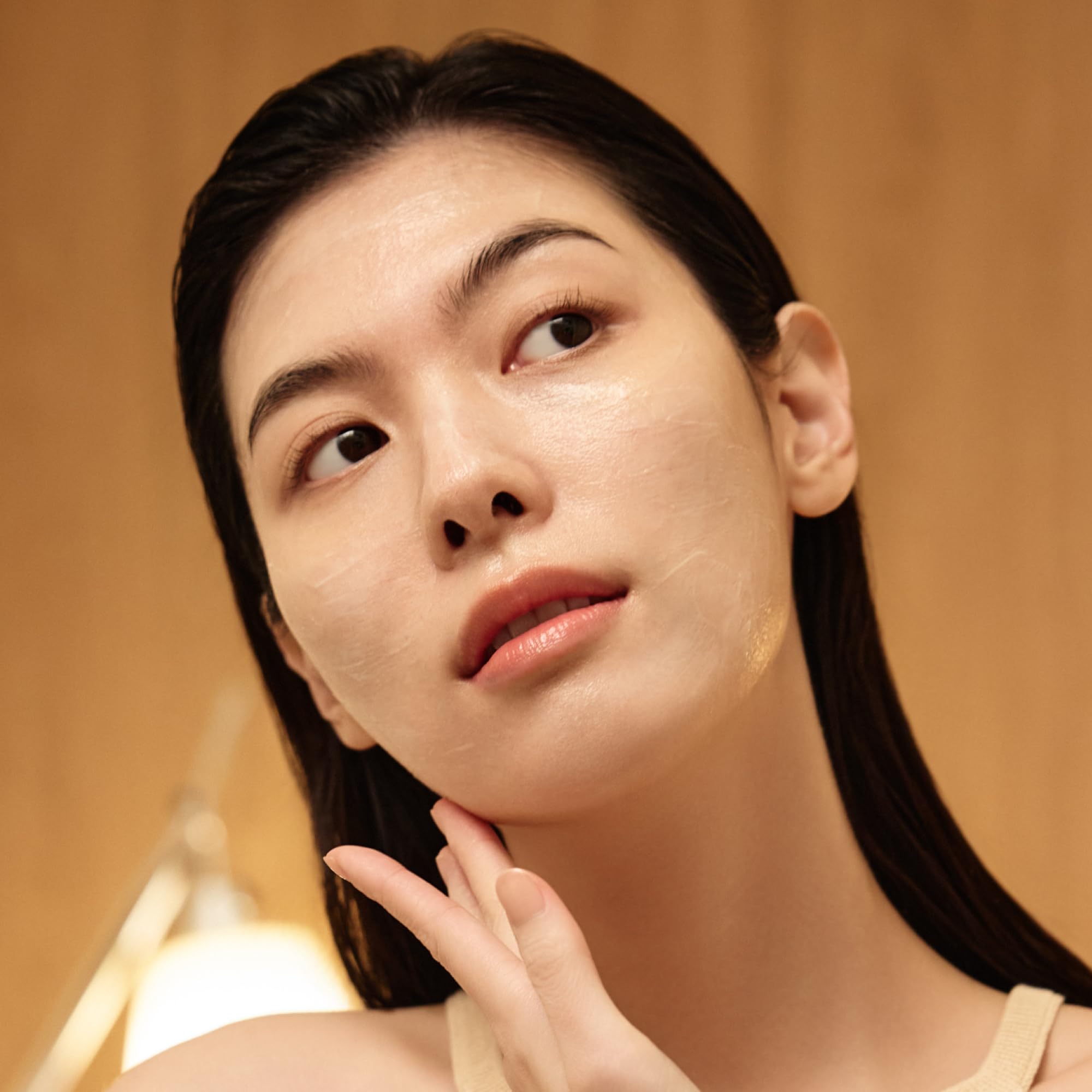 Sulwhasoo mask on nightstand in routine setting conveying restful overnight repair