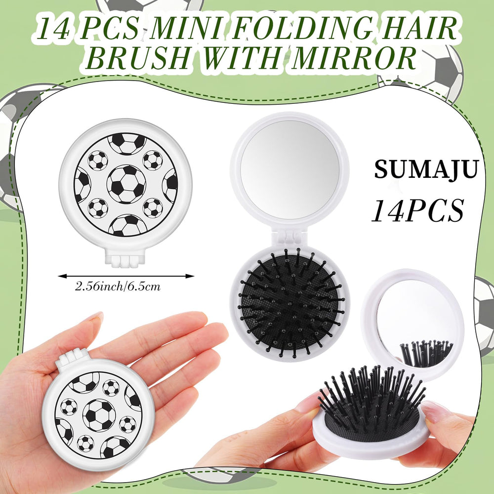SUMAJU folded mini brush shown in hand, demonstrates pocket-ready portability