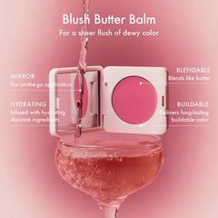 Summer Fridays cream blush texture swipe showing creamy blendable finish