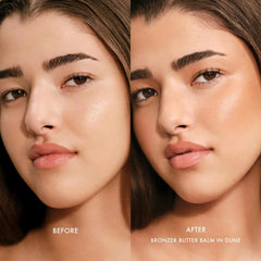 Summer Fridays open pot revealing creamy balm texture for smooth blending