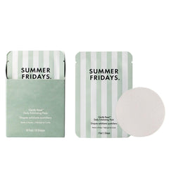 Summer Fridays front packaging showing 30-count pads and key benefits