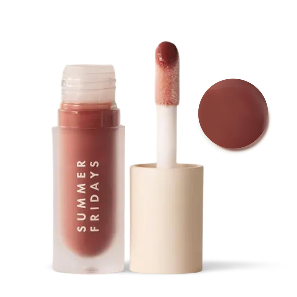 Summer Fridays front tube warm beige showing sleek packaging and portable benefit