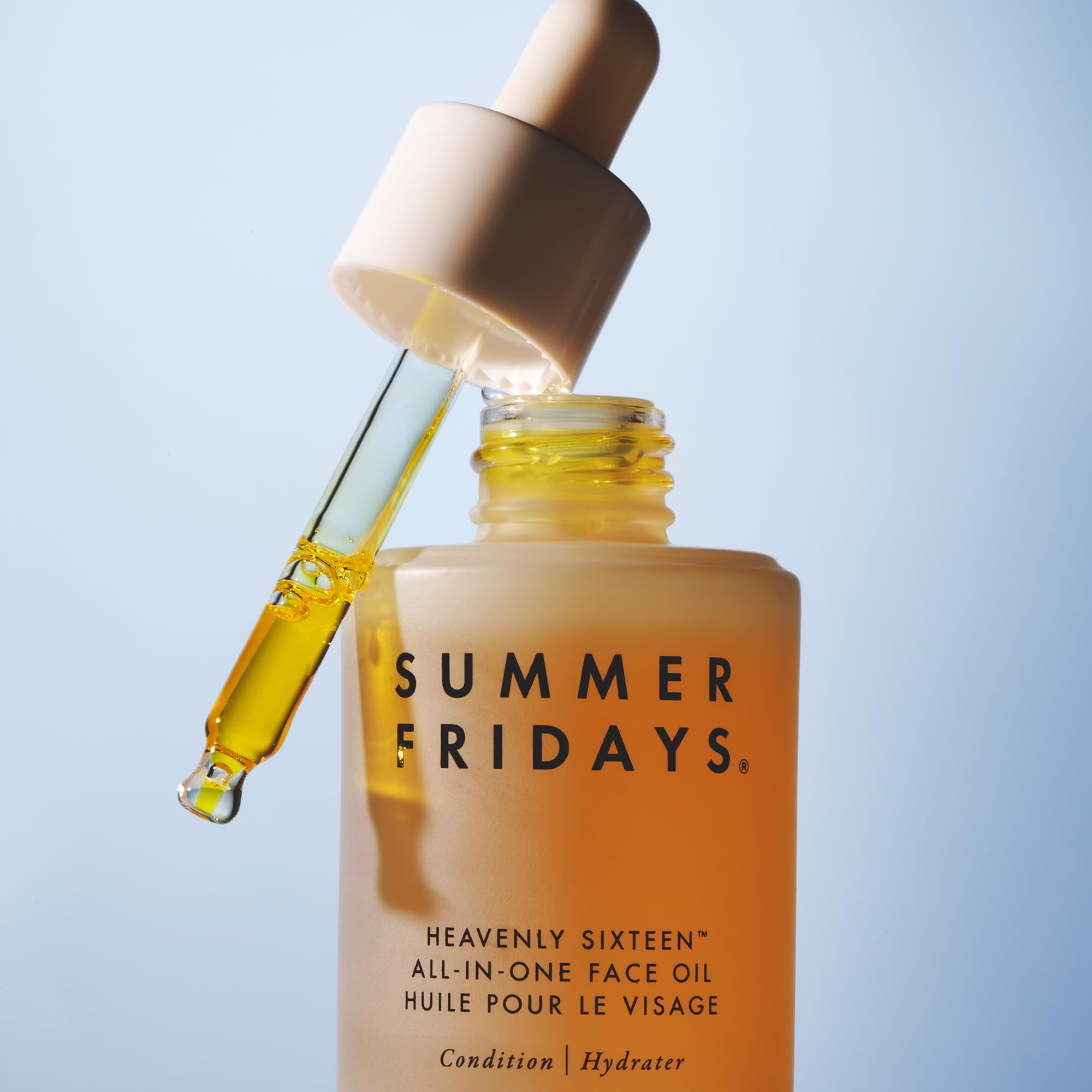 Summer Fridays ingredients flatlay with botanical oils showing nourishing fatty acids benefit