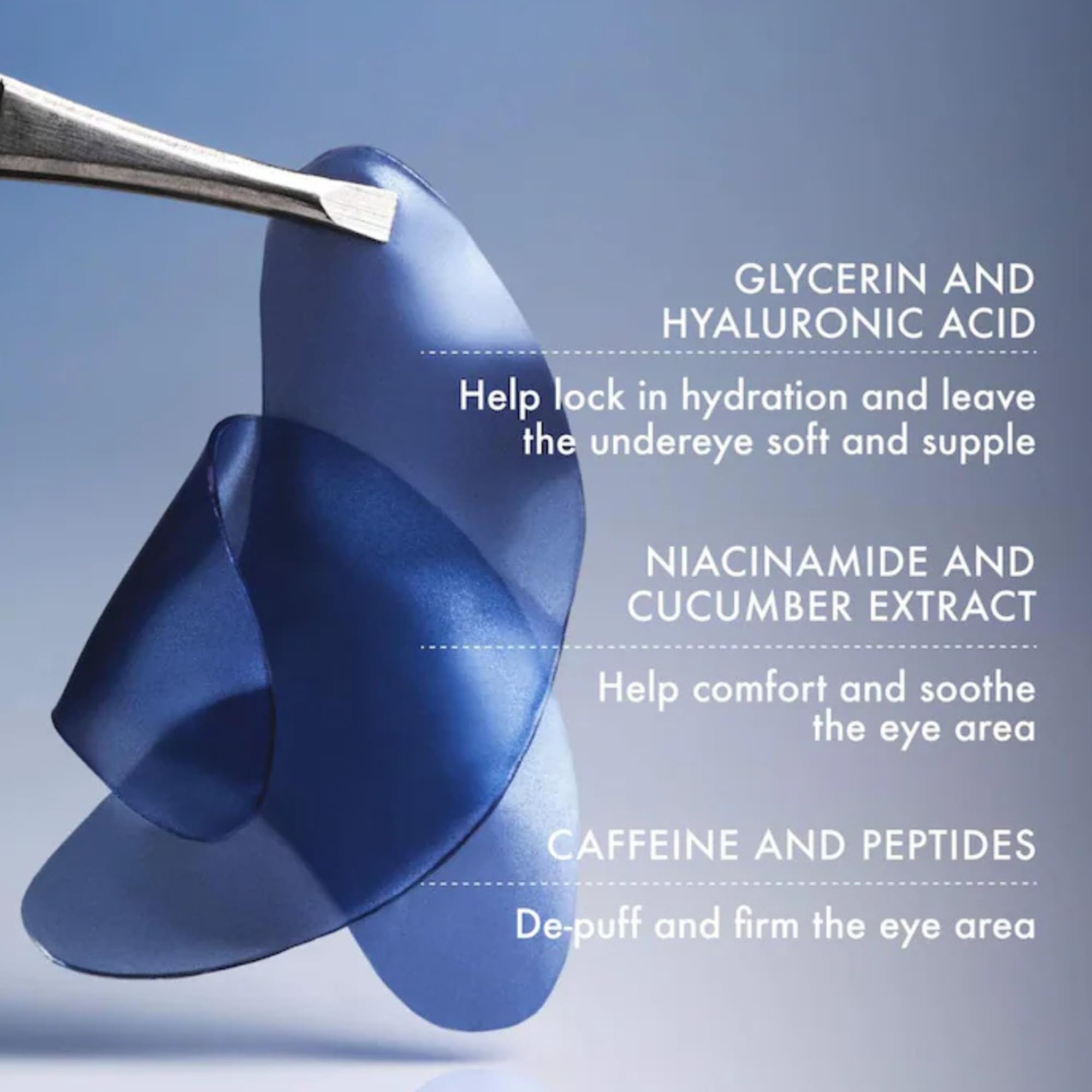 Summer Fridays ingredients display featuring hyaluronic acid and caffeine