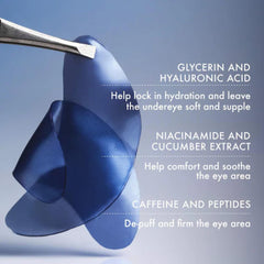 Summer Fridays ingredients display featuring hyaluronic acid and caffeine