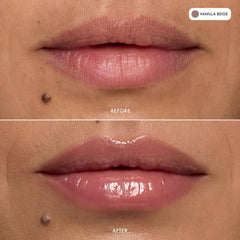 Summer Fridays open balm tube top view showing smooth applicator benefit