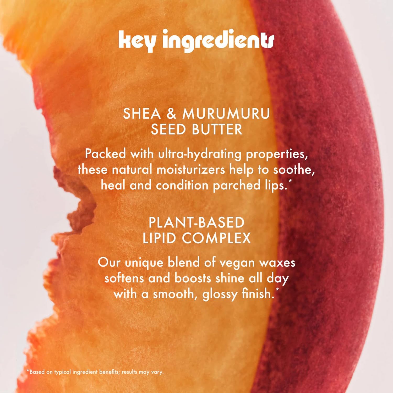 Summer Fridays Sea Salt Caramel tube detail emphasizing warm scent and shine