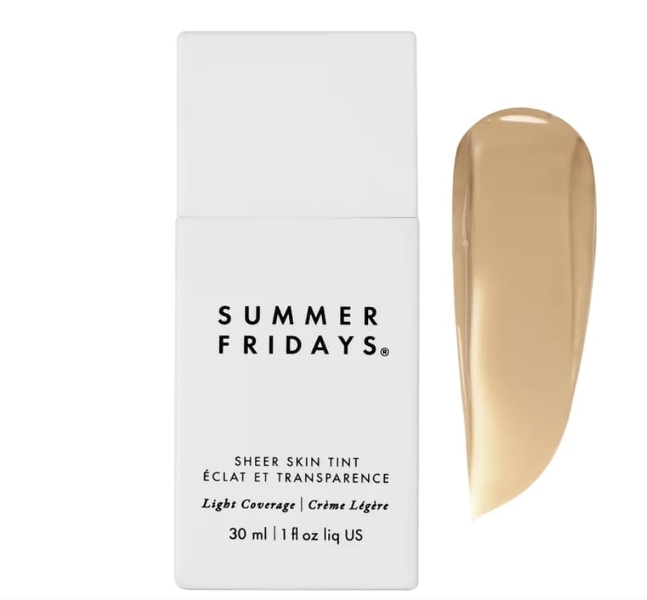 Summer Fridays sheer skin tint shade 2 front bottle showing product and hydrating finish