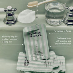 Summer Fridays textured pad close-up demonstrating gentle buffing action