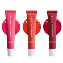 Summer Fridays trio front packaging showing three tinted balms for easy selection