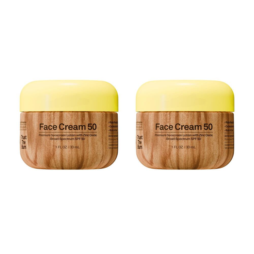 Sun Bum front packaging showing clear zinc SPF 50, travel-ready protection