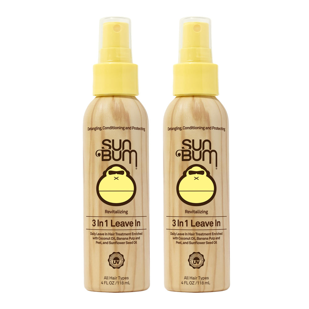 Sun Bum front packaging showing two-pack and easy styling benefit