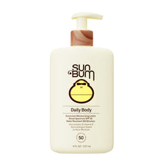 Sun Bum front packaging showing SPF 50 and vitamin E benefits