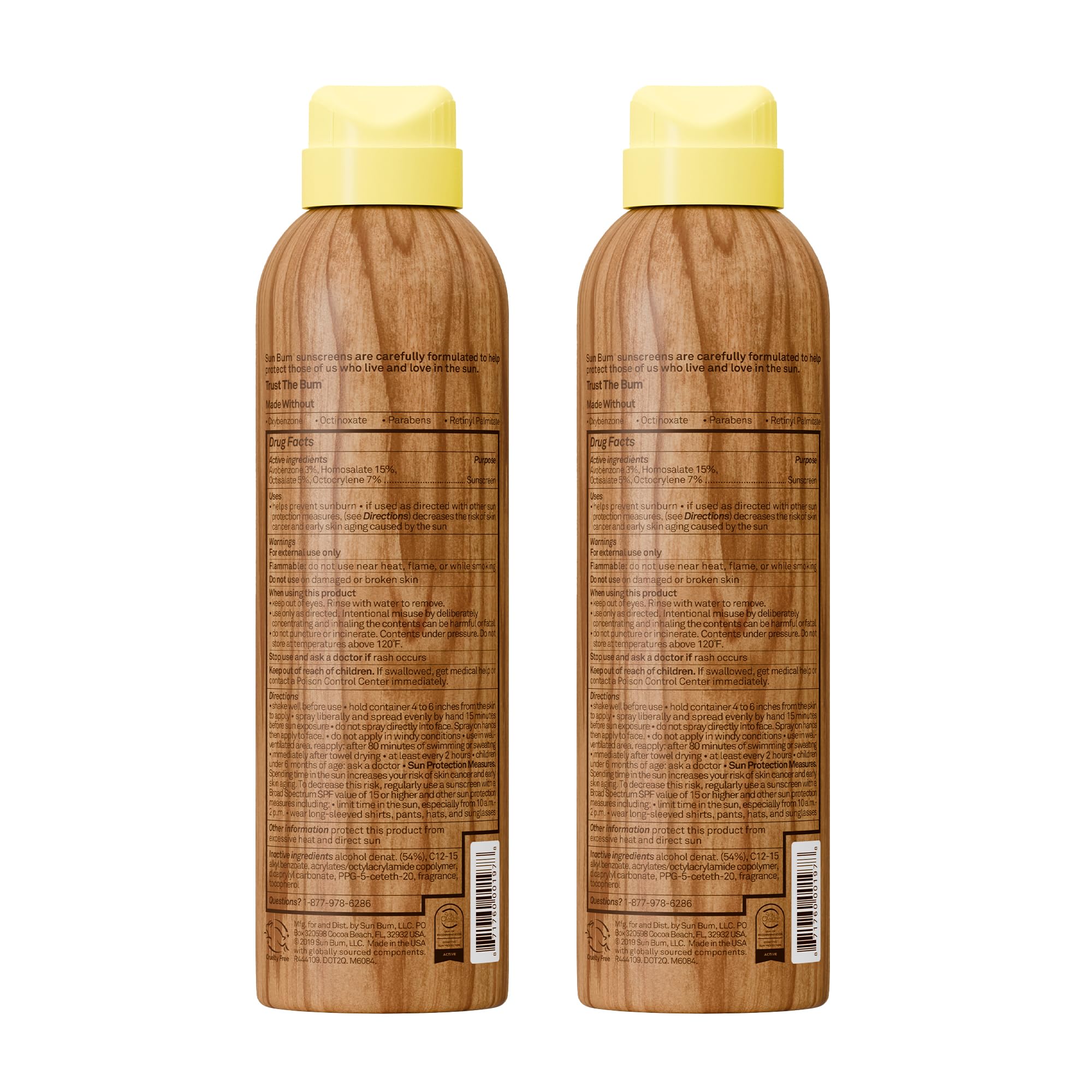 Sun Bum bottle staged with beach towel and sunglasses for travel convenience
