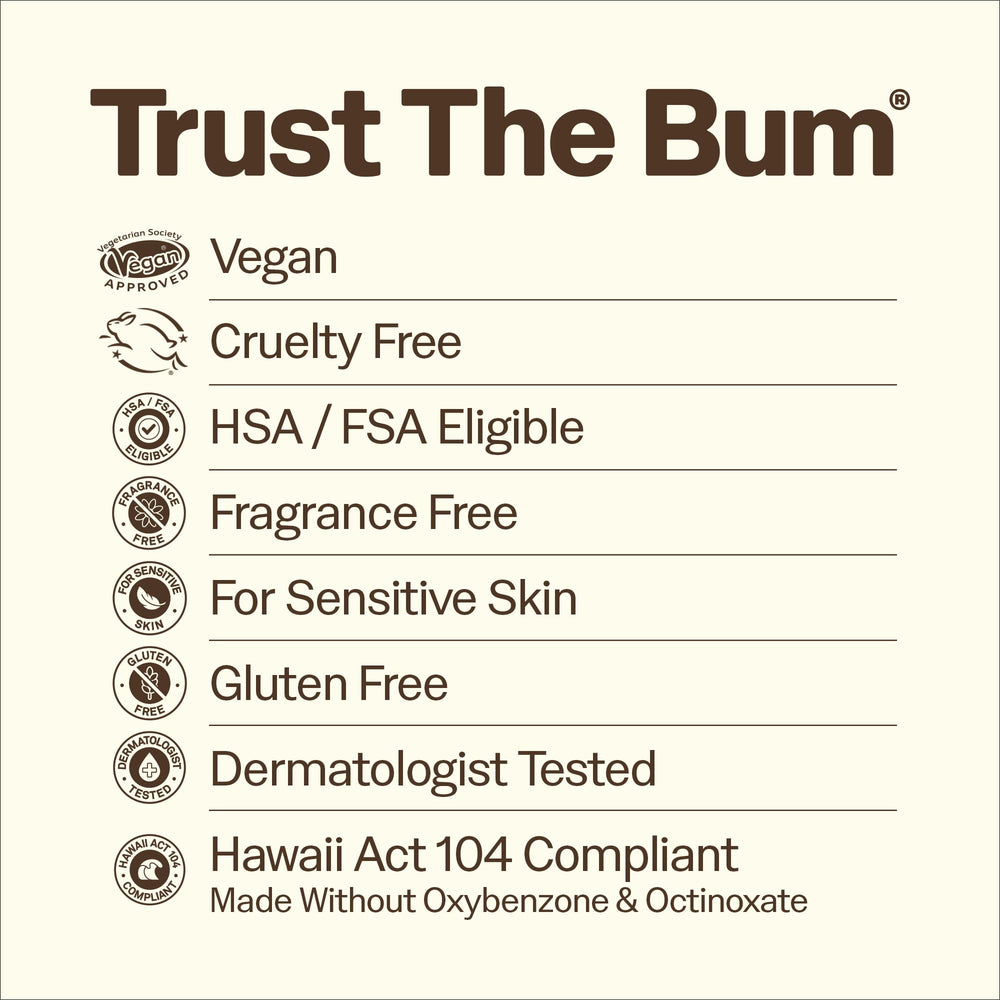 Sun Bum sunscreen used on beach scene showing everyday outdoor protection benefit