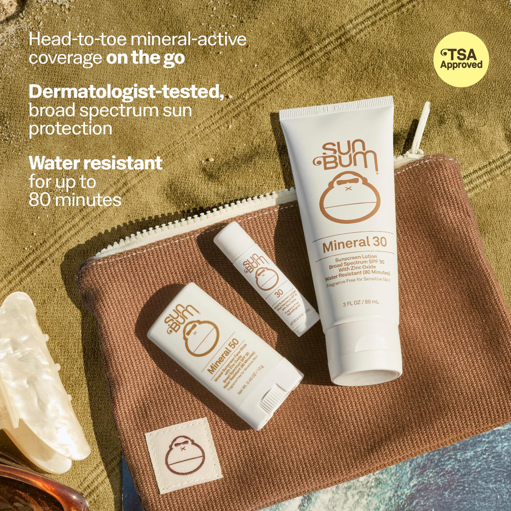 Sun Bum mineral SPF 30 lotion close-up demonstrating lightweight texture benefit