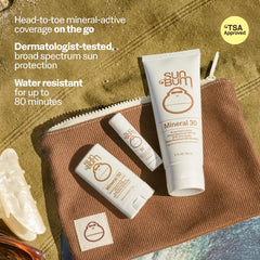 Sun Bum mineral SPF 30 lotion close-up demonstrating lightweight texture benefit