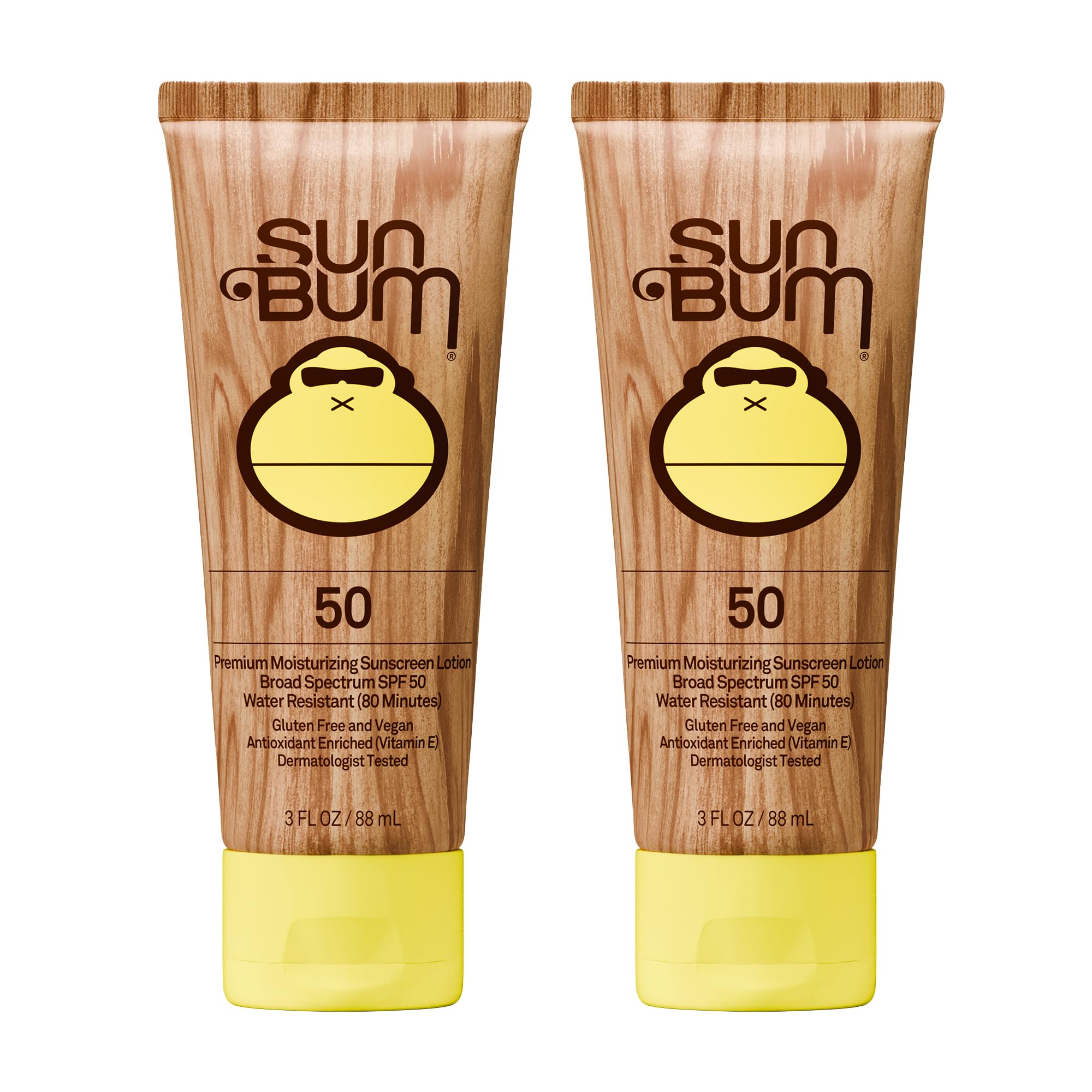 Sun Bum front packaging showing SPF 50 and travel 3 oz size for reliable protection