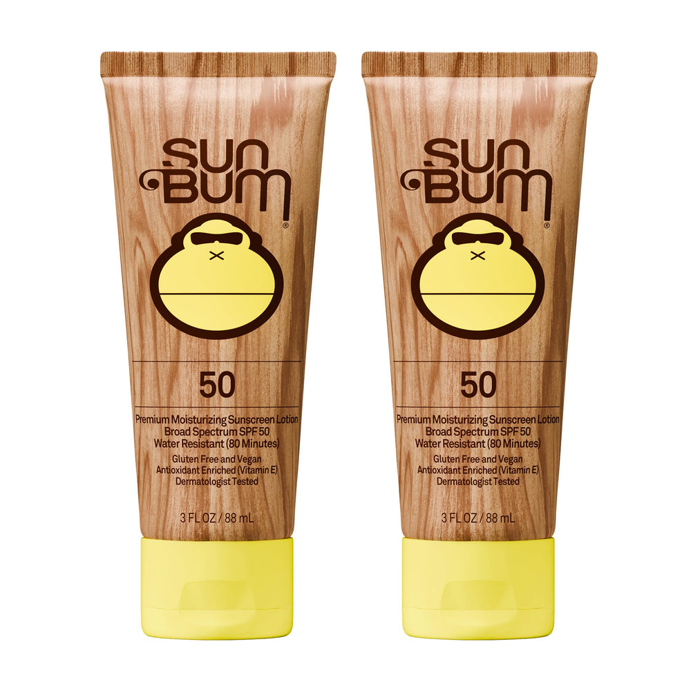 Sun Bum front packaging showing SPF 50 and travel 3 oz size for reliable protection