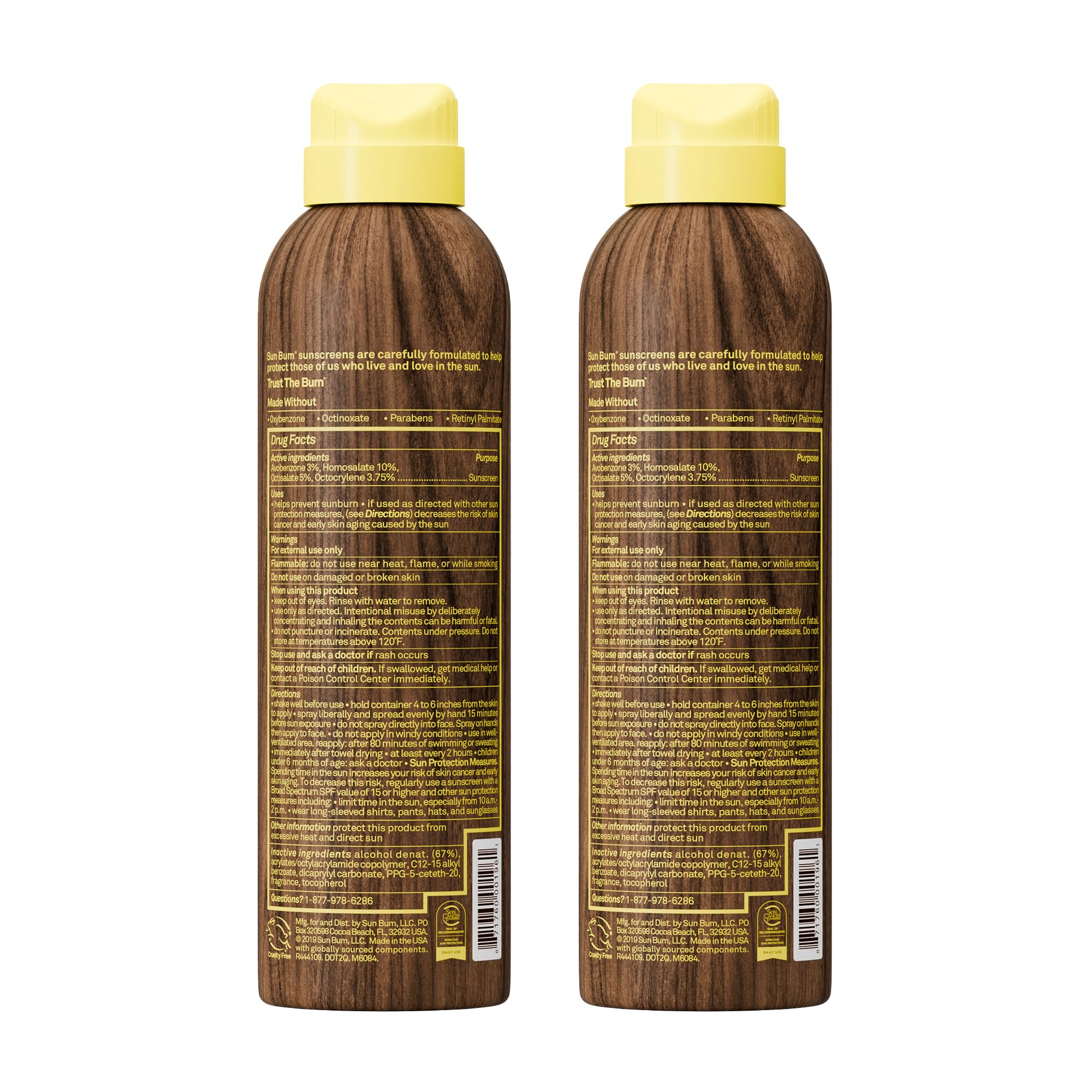 Sun Bum two bottles stacked representing extra supply and value