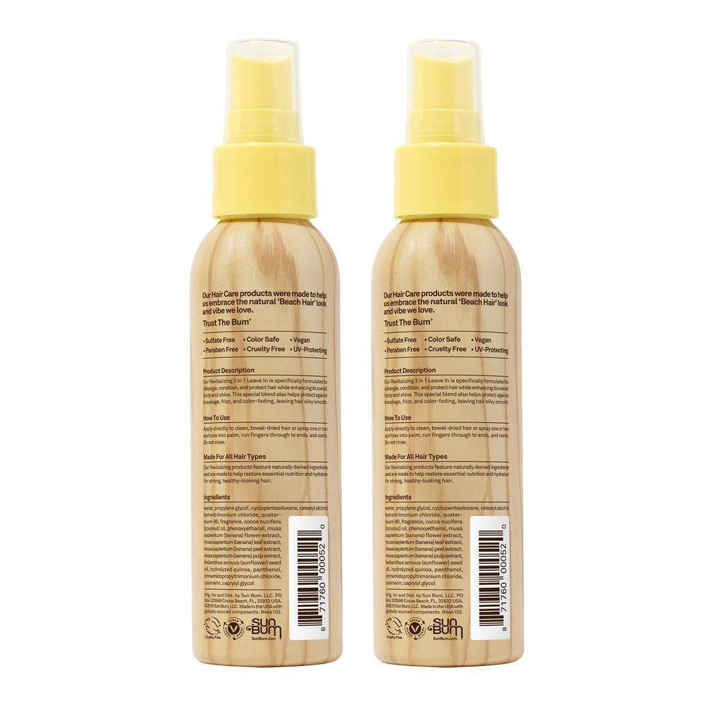Sun Bum detail bottle back label showing directions and ingredient highlights