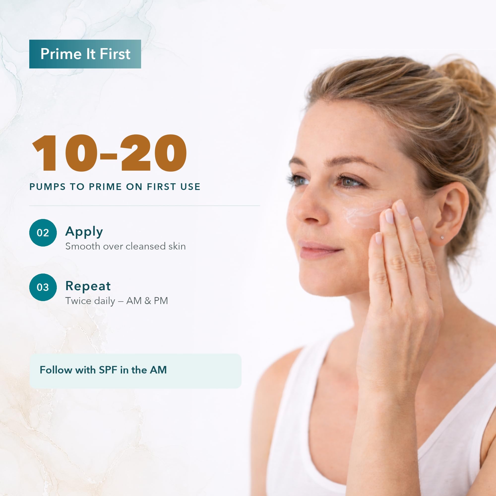 Sun Coast Sciences serum texture on skin showing lightweight hydration benefit