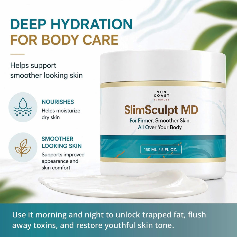 SUN COAST SCIENCES on bathroom vanity illustrating daily routine benefit