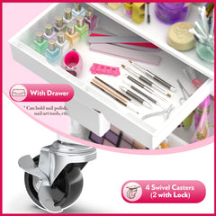SUNALLY drawer pulled out displaying sorted lipsticks and small items for quick access