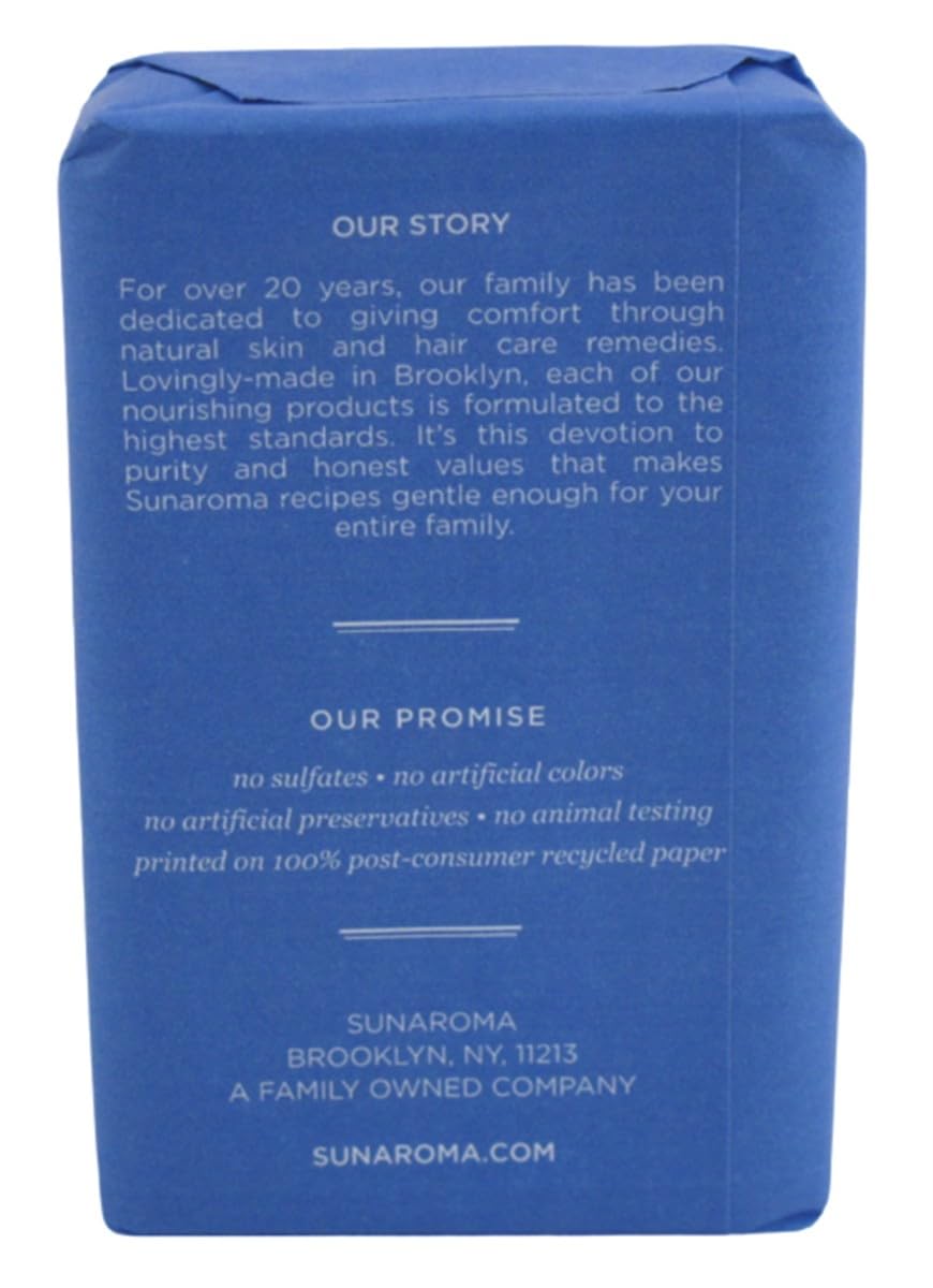 SUNAROMA close-up of bar texture and gentle lather highlighting smooth feel