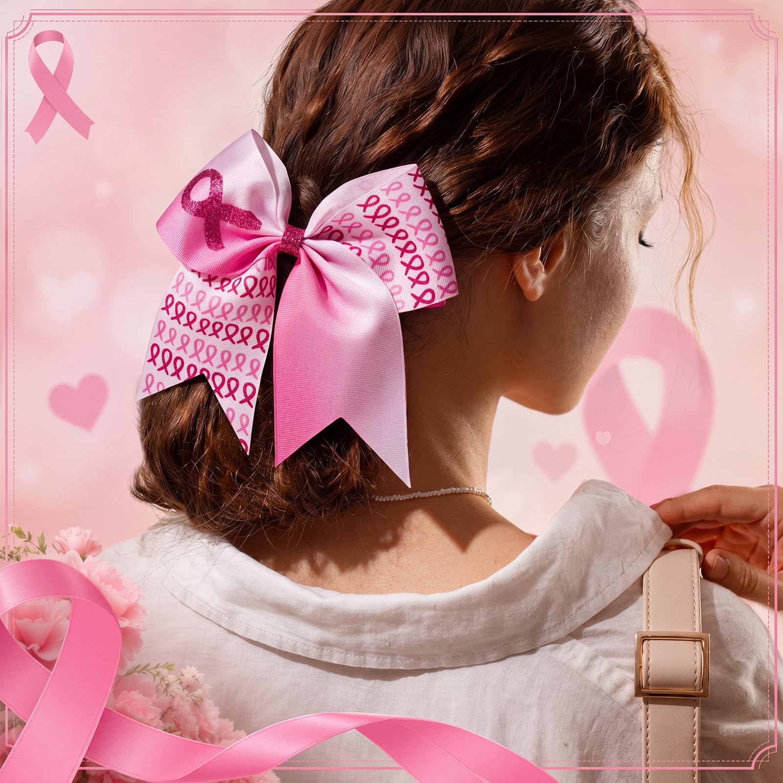 Suncalla ribbon print and gradient close-up showing awareness motif
