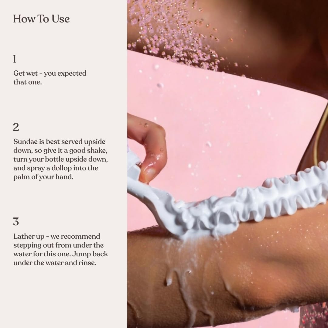 sundae foam close-up showing airy texture for gentle cleansing